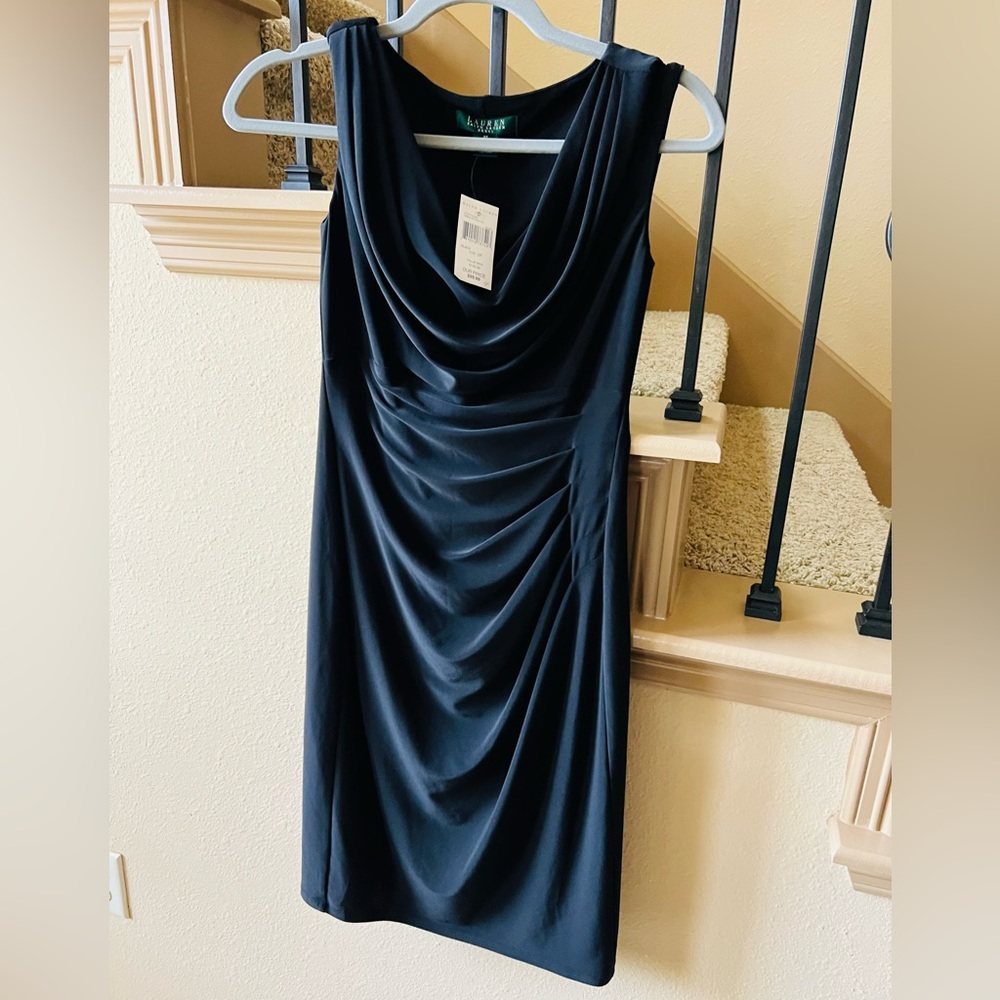 Ralph Lauren Black dress size 2P. Great dress for the office.